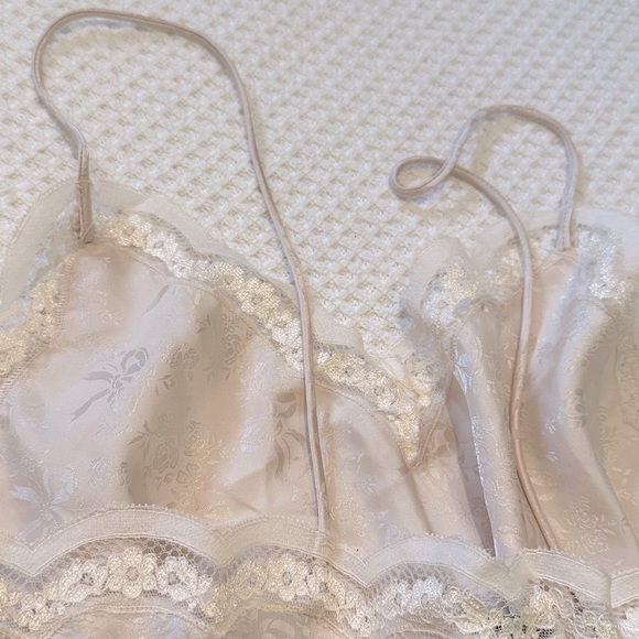 Christian Dior Vintage Lace Trim Embellished Lingerie Camisole Top - Picture 7 of 11